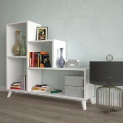 EraHome Nisa 4 Bölmeli Kitaplık Beyaz