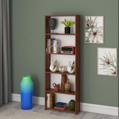 5 Raflı Kitaplık Ceviz 169 cm