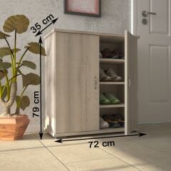 EraHome Ayakkabılık 3 Raflı 4 Bölmeli Cordoba Sonomo