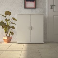 EraHome Ayakkabılık 3 Raflı 4 Bölmeli Cordoba Beyaz