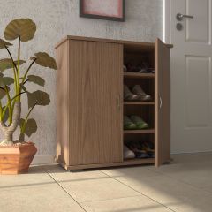 EraHome Ayakkabılık 3 Raflı 4 Bölmeli Cordoba Ceviz