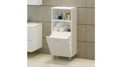 Arturo Tekli Kirli Sepeti Mdf Banyo Dolabı
